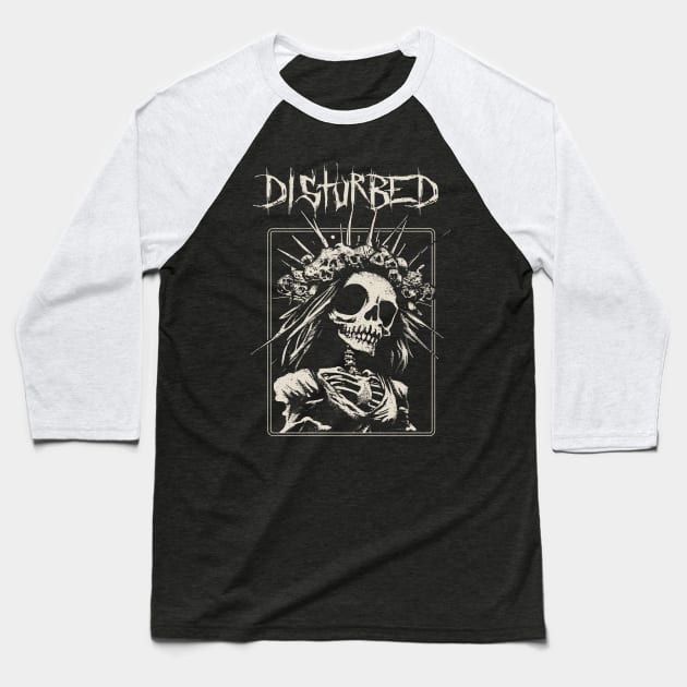 disturbed bride skeleton Baseball T-Shirt by hex pixel